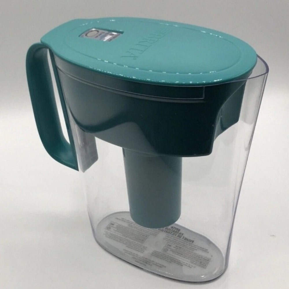 Brita Green Water Filtration Pitcher w/Smart Light Filter. 6 cups & BPA free.